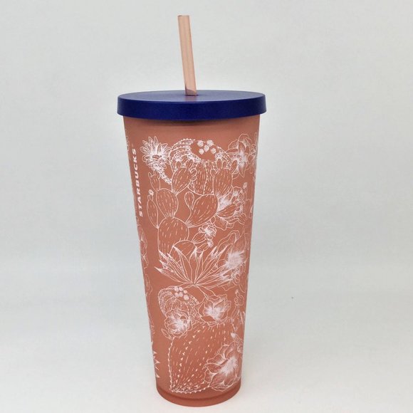 Starbucks Other - Starbucks Peach Tumbler Plant & Cactus 24oz